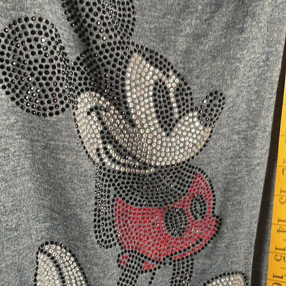 Disney Parks Oversized Cropped long sleeve with Rhinestone Mickey Mouse - Picture 4 of 8